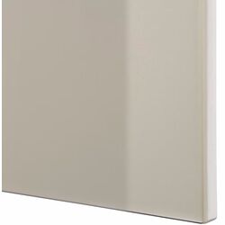 Dulap Ikea Besta/Selsviken polite/usi 120x42x38 (Bej/Lucios) Thumb