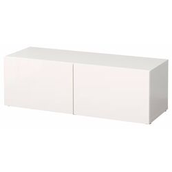 Dulap Ikea Besta/Selsviken polite/usi 120x42x38 (Lucios/Alb) Thumb