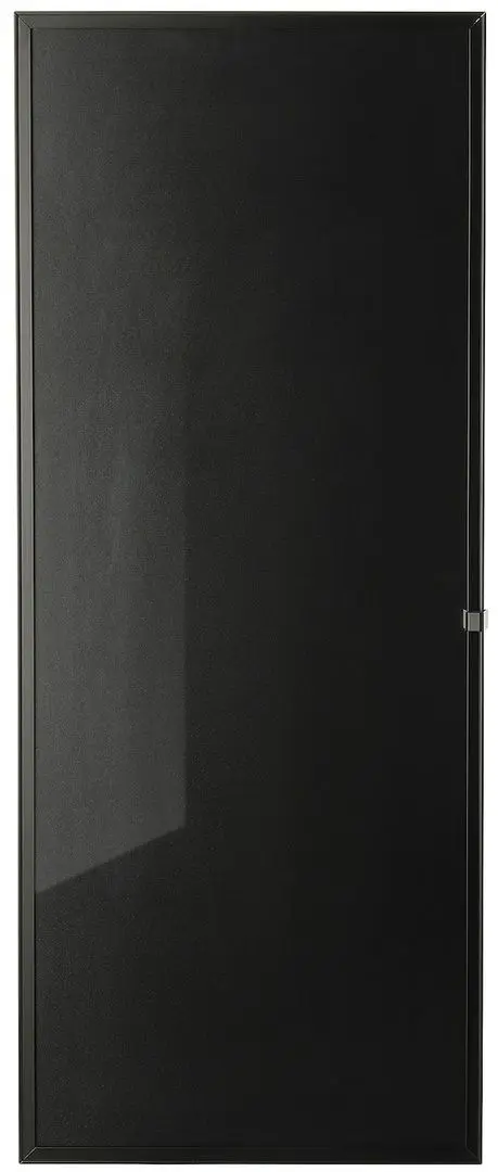 Dulap mic Ikea Billy/Hogbo usa din sticla 40x30x106 (Negru Aspect Stejar/Negru)