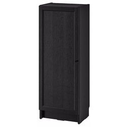 Dulap Ikea Billy/Oxberg cu usi 40x30x106 (Negru Aspect Stejar) Thumb