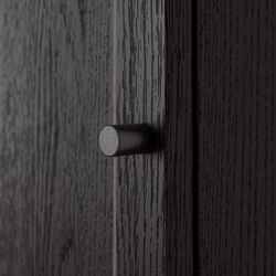 Dulap Ikea Billy/Oxberg cu usi 40x30x106 (Negru Aspect Stejar) Thumb