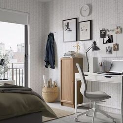 Dulap Ikea Billy/Oxberg cu usi 40x30x106 (Aspect Stejar)