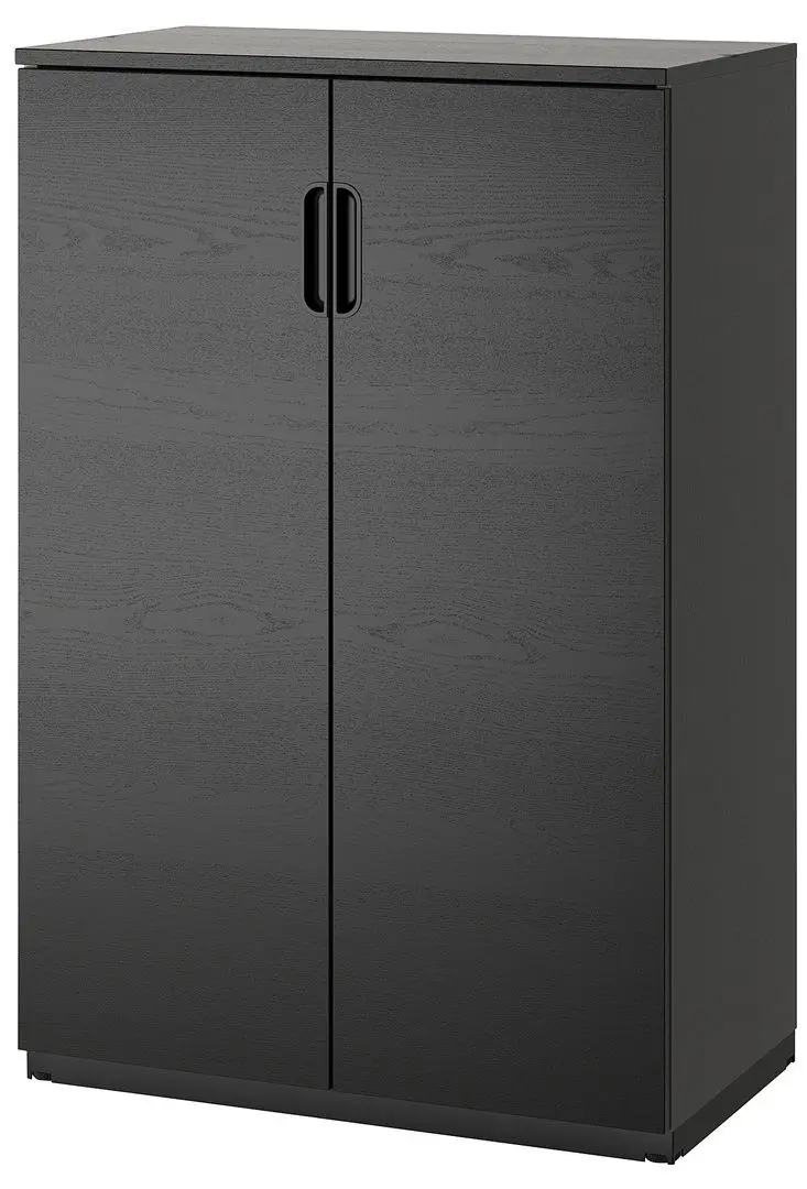 Шкафчик Ikea Galant с дверцами 80x120 (Ясеневый Шпон/Черная Морилка)