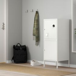 Dulap mic Ikea Hallan cu usi 45x47x117 (Alb) Thumb