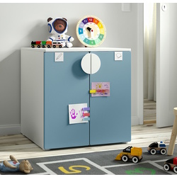 Шкафчик Ikea Smastad/Platsa 1 полка 60x57x63 (Белый/Синий)