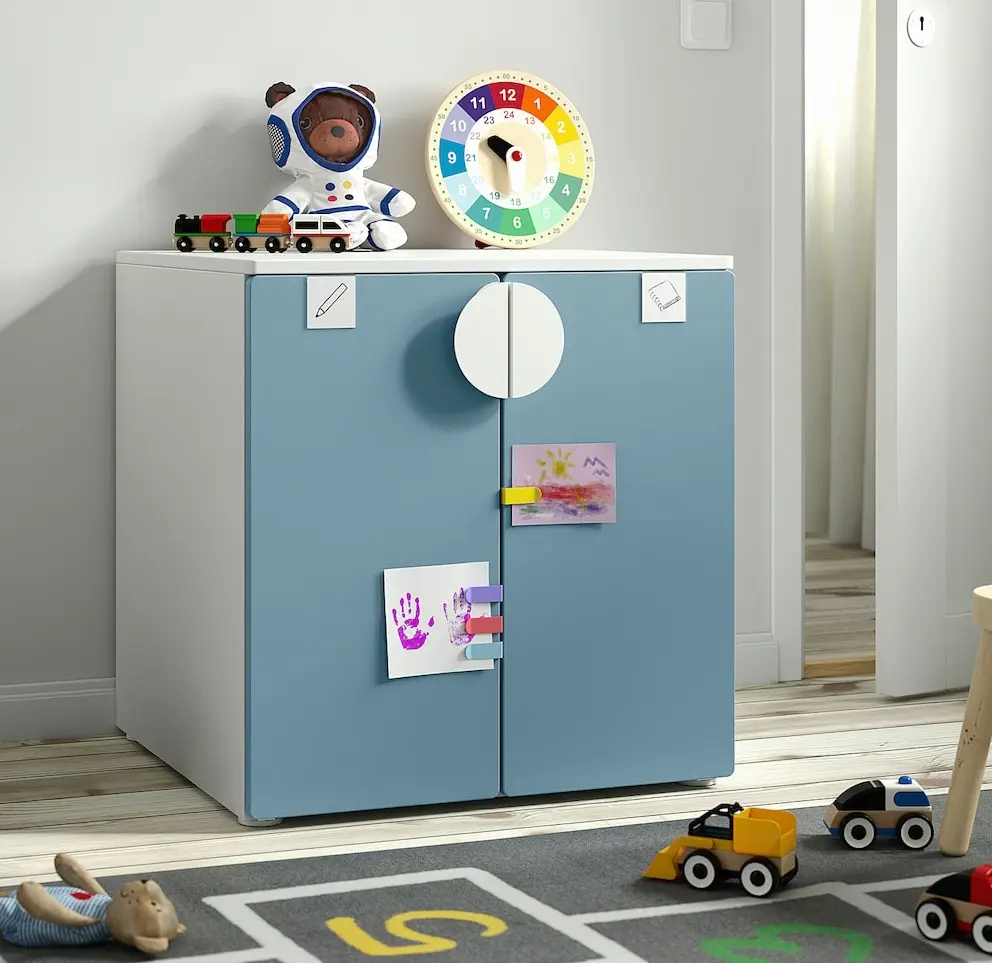 Шкафчик Ikea Smastad/Platsa 1 полка 60x57x63 (Белый/Синий)