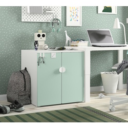 Шкафчик Ikea Smastad/Platsa 1 полка 60x57x63 (Белый/Светло-зеленый)