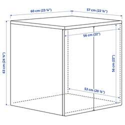 Dulap Ikea Smastad/Platsa 1 polita 60x57x63 (Alb/Verde deschis) Thumb