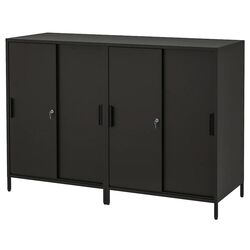 Tumba Ikea Trotten cu usi glisante 160x110 (Antracit)