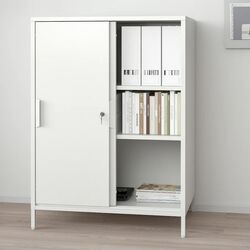 Dulap Ikea Trotten cu usi glisante 160x110 (Alb) Thumb