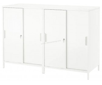 Dulap Ikea Trotten cu usi glisante 160x110 (Alb)