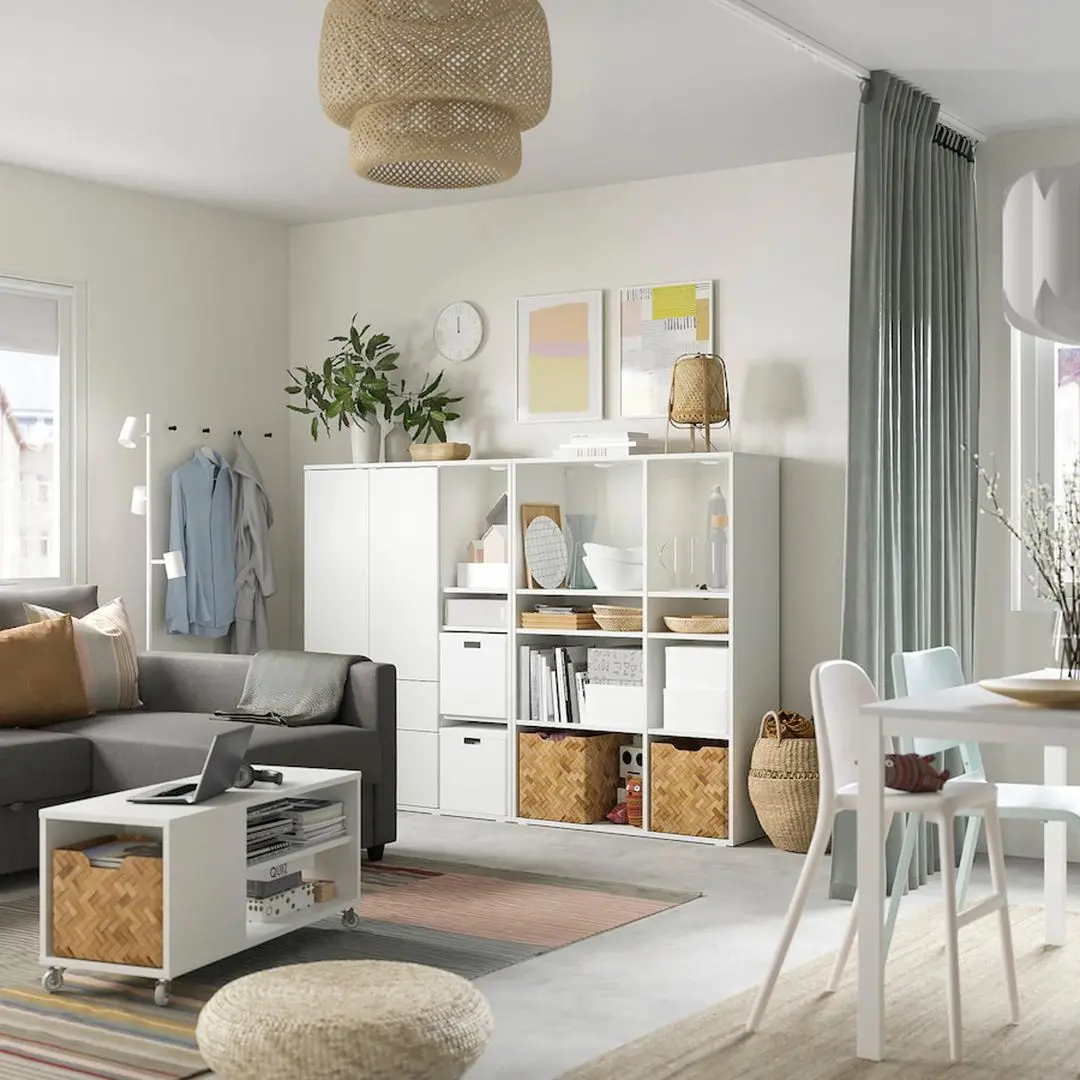 Etajera Ikea Vihals 200x37x140 (Alb)