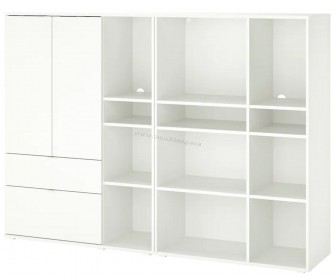 Стеллаж Ikea Vihals 200x37x140 (Белый)