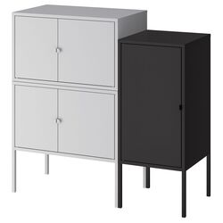 Dulap combinat Ikea Lixhult 95x35x92 (Gri/Antracit)