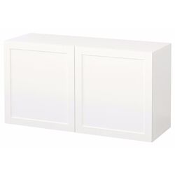 Шкафчик навесной Ikea Besta/Hanviken 120x42x64 (Белый) Thumb