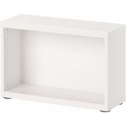 Шкафчик навесной Ikea Besta/Hedeviken с дверцей/нажимные направляющие 60x22x38 (Белый/Дубовый Шпон) Thumb
