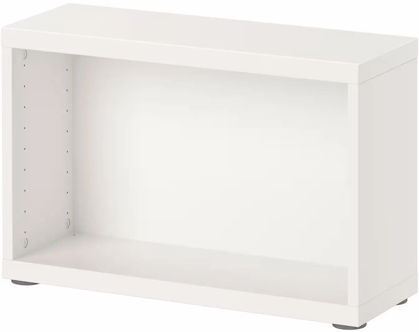 Шкафчик навесной Ikea Besta/Hedeviken с дверцей/нажимные направляющие 60x22x38 (Белый/Дубовый Шпон) - 4