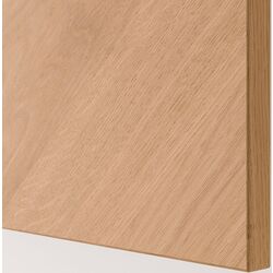 Шкафчик навесной Ikea Besta/Hedeviken с дверцей/нажимные направляющие 60x42x38 (Белый/Дубовый Шпон) Thumb