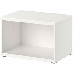 Шкафчик навесной Ikea Besta/Hedeviken с дверцей/нажимные направляющие 60x42x38 (Белый/Дубовый Шпон) Thumb