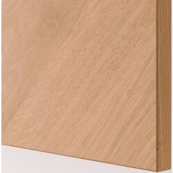 Шкафчик навесной Ikea Besta/Hedeviken с дверцей/нажимные направляющие 60x42x64 (Белый/Дубовый Шпон) Thumb