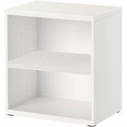 Шкафчик навесной Ikea Besta/Hedeviken с дверцей/нажимные направляющие 60x42x64 (Белый/Дубовый Шпон) Thumb