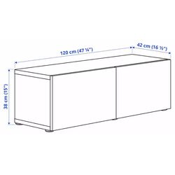 Dulap suspendat Ikea Besta/Lappviken 120x42x38 (Alb) Thumb