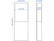 Шкафчик навесной Ikea Besta/Lappviken 60x22x128 (Белый)