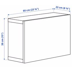 Dulap suspendat Ikea Besta/Laxviken 60x22x38 (Alb) Thumb