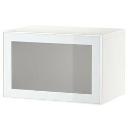 Dulap suspendat Ikea Besta sticla mata 60x42x38 (Alb/Glassvik Alb)