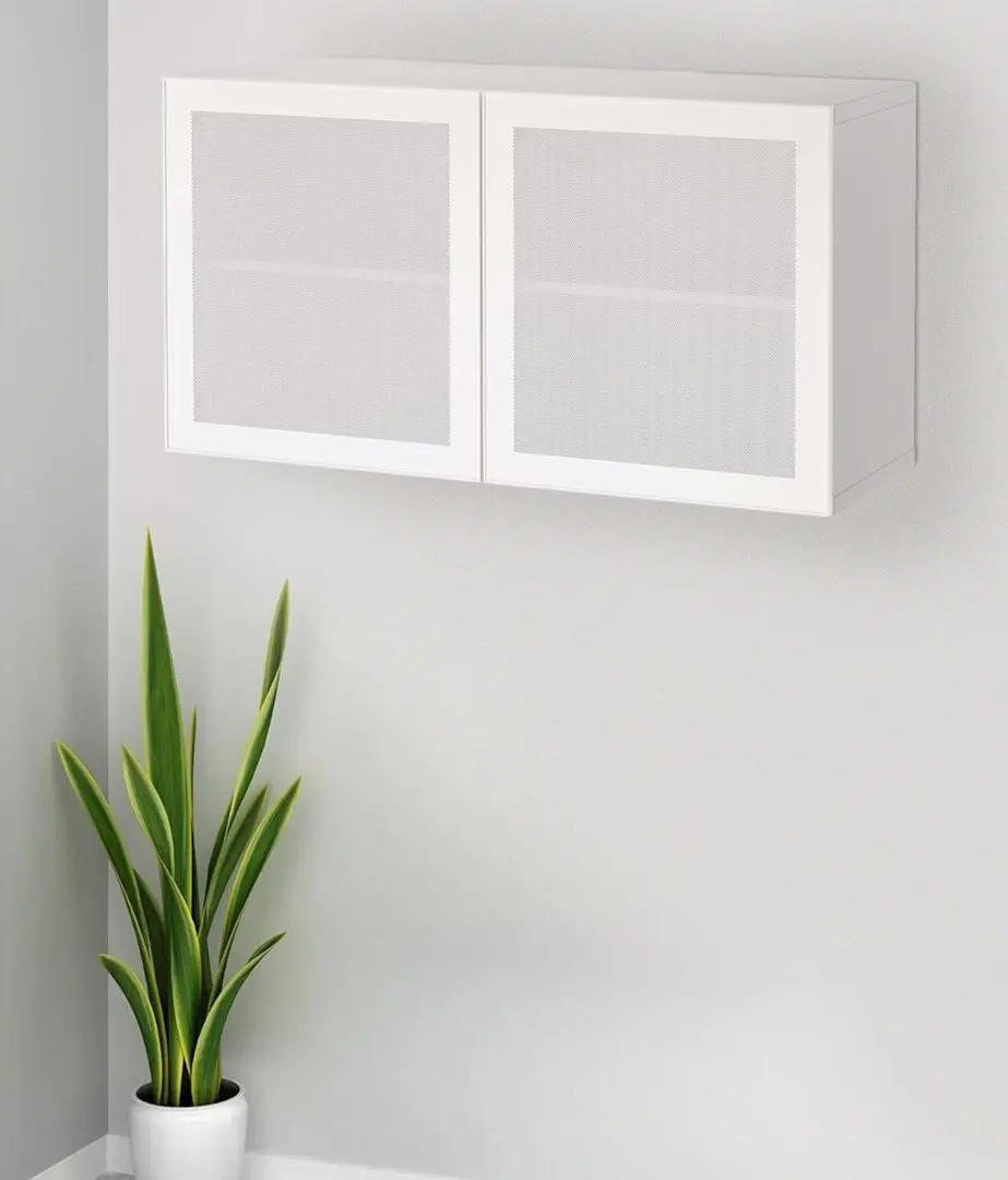 Dulap suspendat Ikea Besta/Mortviken polite/usi120x42x64 (Alb)