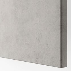 Dulap suspendat Ikea Besta cu 2 usi 60x22x128 (Alb Kallviken/Gri Aspect Beton) Thumb
