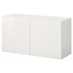 Dulap suspendat Ikea Besta/Selsviken 120x42x64 (Alb/Lucios) Thumb