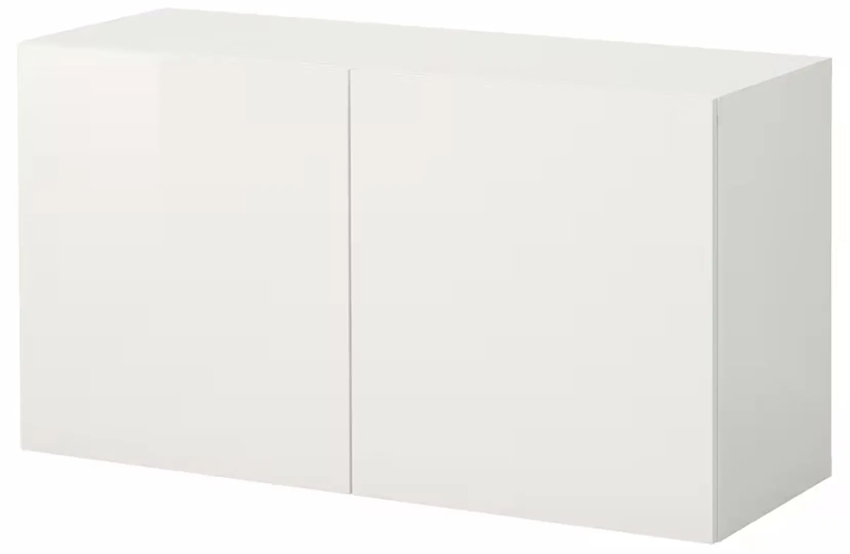 Dulap suspendat Ikea Besta/Selsviken 120x42x64 (Alb/Lucios)