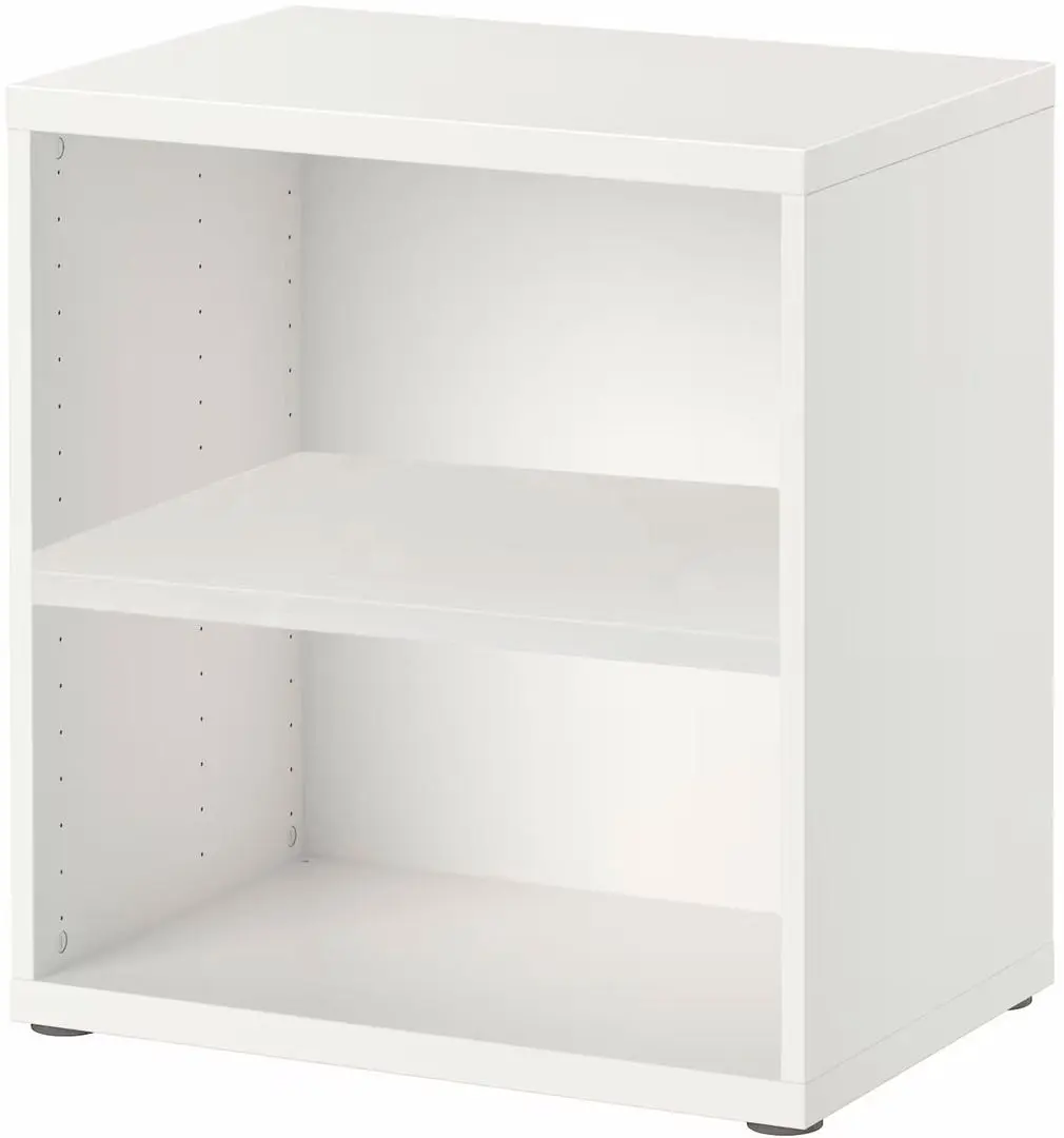 Dulap suspendat Ikea Besta/Selsviken cu uşă/deschidere apăsare 60x42x64 (Alb/Alb Lucios) - 4