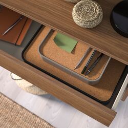 Шкафчик навесной Ikea Eket 2 ящика 70x35x35 (Коричневый/Имитация Ореха) Thumb