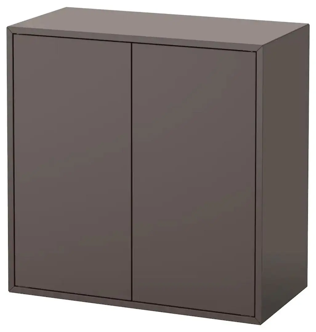 Dulap suspendat Ikea Eket cu 2 usi/1 polita 70x35x70 (Gri Inchis)