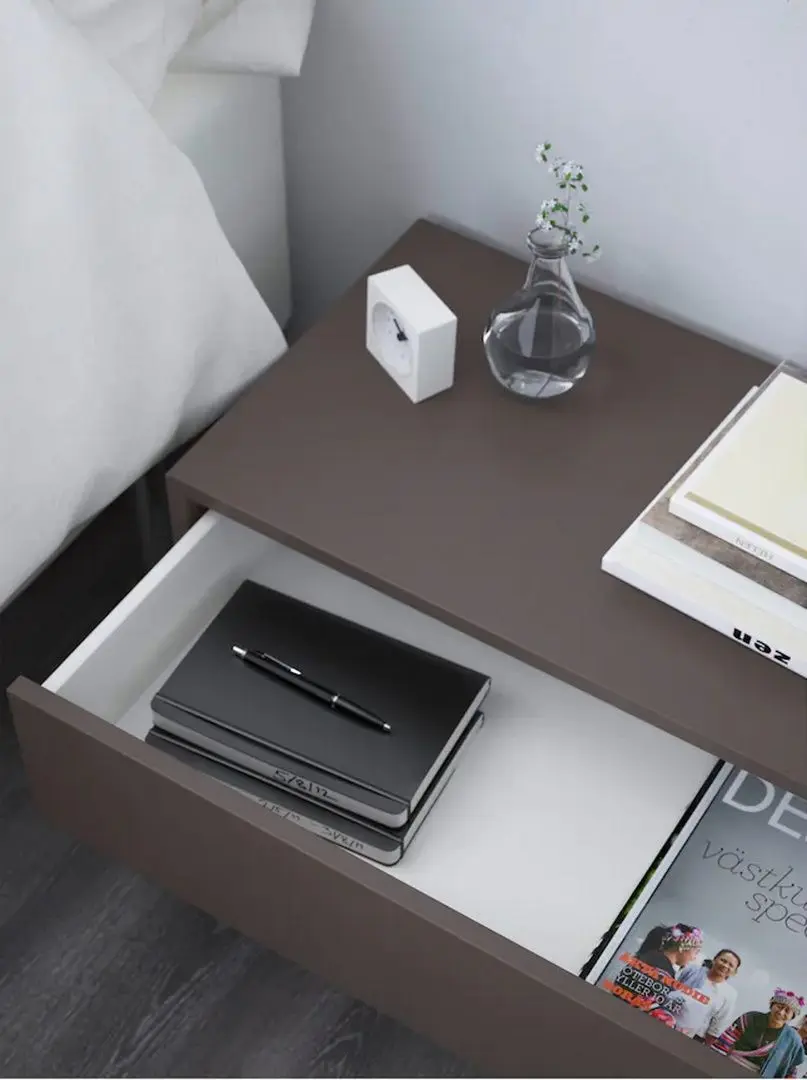 Dulap suspendat Ikea Eket cu 2 sertare 70x35x35 (Gri Inchis)