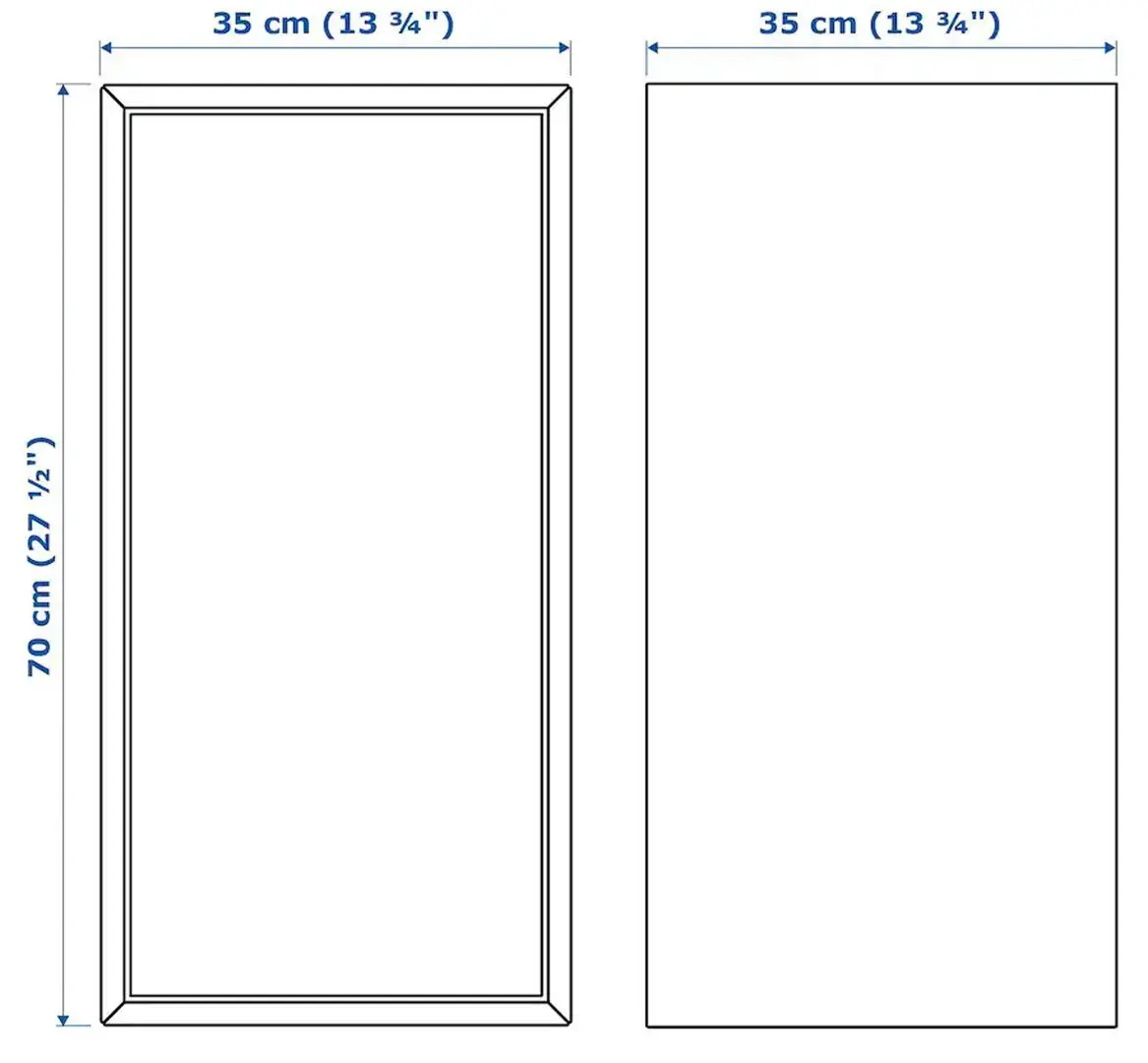 Dulap suspendat Ikea Eket cu usa/1 polita 35x35x70 (Gri Inchis)