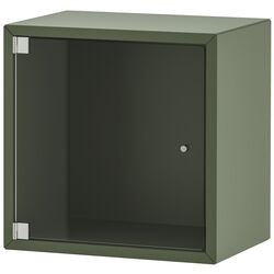 Dulap suspendat Ikea Eket usa de sticla 35x25x35 (Verde-Gri) Thumb