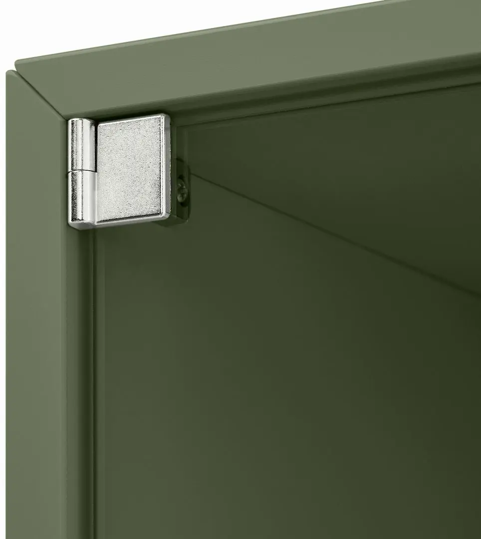 Dulap suspendat Ikea Eket usa de sticla 35x25x35 (Verde-Gri)