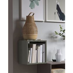 Dulap suspendat Ikea Eket usa de sticla 35x25x35 (Verde-Gri) Thumb