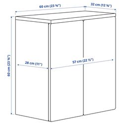 Dulap suspendat Ikea Smastad 1 raft 60x32x60 (Alb/Lila Deschis) Thumb