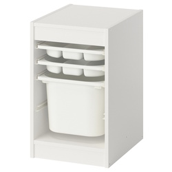 Etajera Ikea Trofast 2 organizatoare/1 cutie 34x44x56 (Alb) Thumb