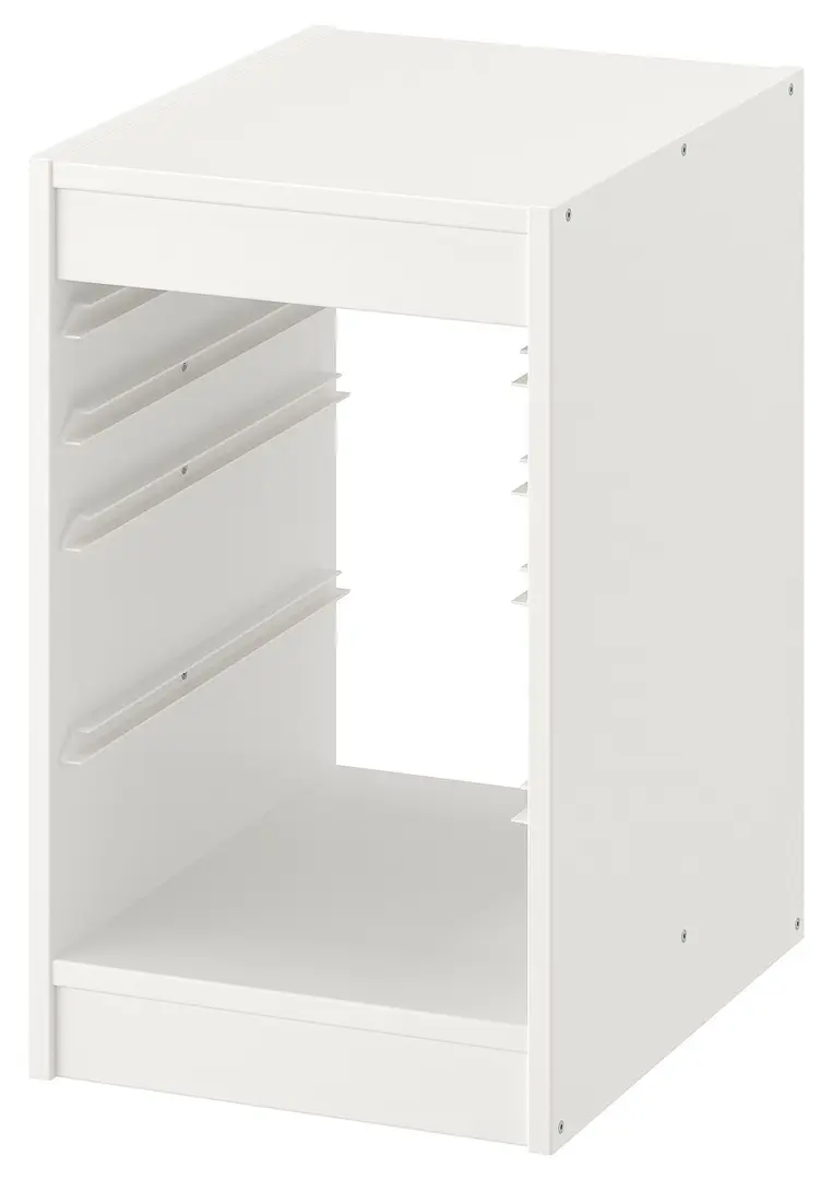 Etajera Ikea Trofast 2 organizatoare/2 cutii 34x44x56 (Alb/Rosu/Verde deschis)