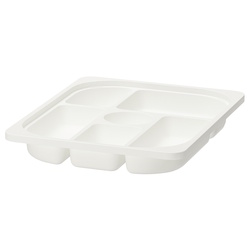 Etajera Ikea Trofast 2 organizatoare/2 cosuri 34x44x56 (Alb/Gri inchis) Thumb