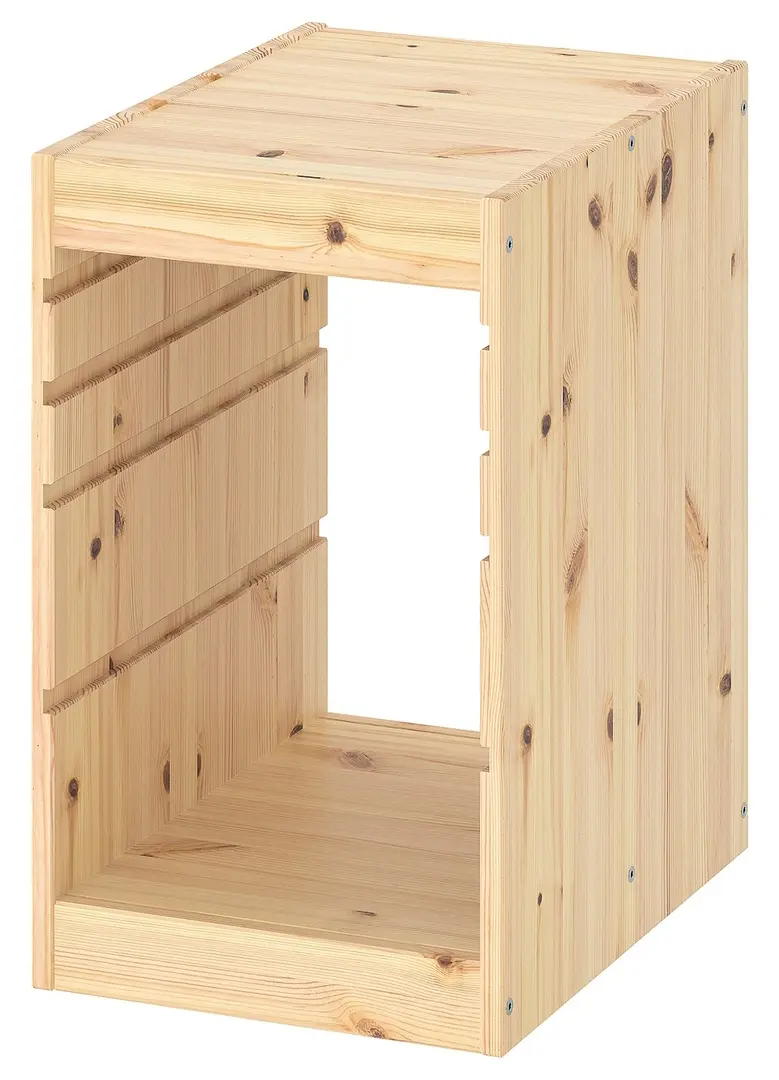 Etajera Ikea Trofast 2 organizatoare/cutie 32x44x52 (Pin/Alb)