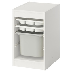 Etajera Ikea Trofast 2 organizatoare/cutie 34x44x56 (Alb/Gri) Thumb
