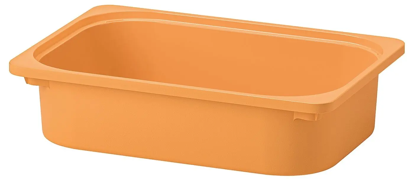 Etajera Ikea Trofast 3 containere 32x44x52 (Natural/Portocaliu-deschis)