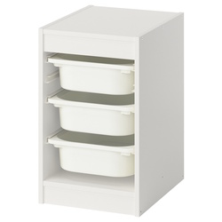 Etajera Ikea Trofast 3 cutii 34x44x56 (Alb) Thumb