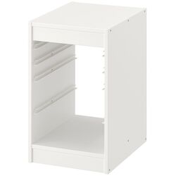 Etajera Ikea Trofast 3 containere 34x44x56 (Alb/Portocaliu-deschis) Thumb
